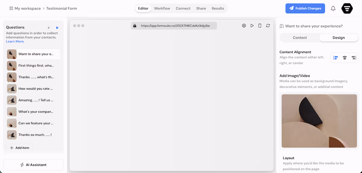 Editor Preview Design