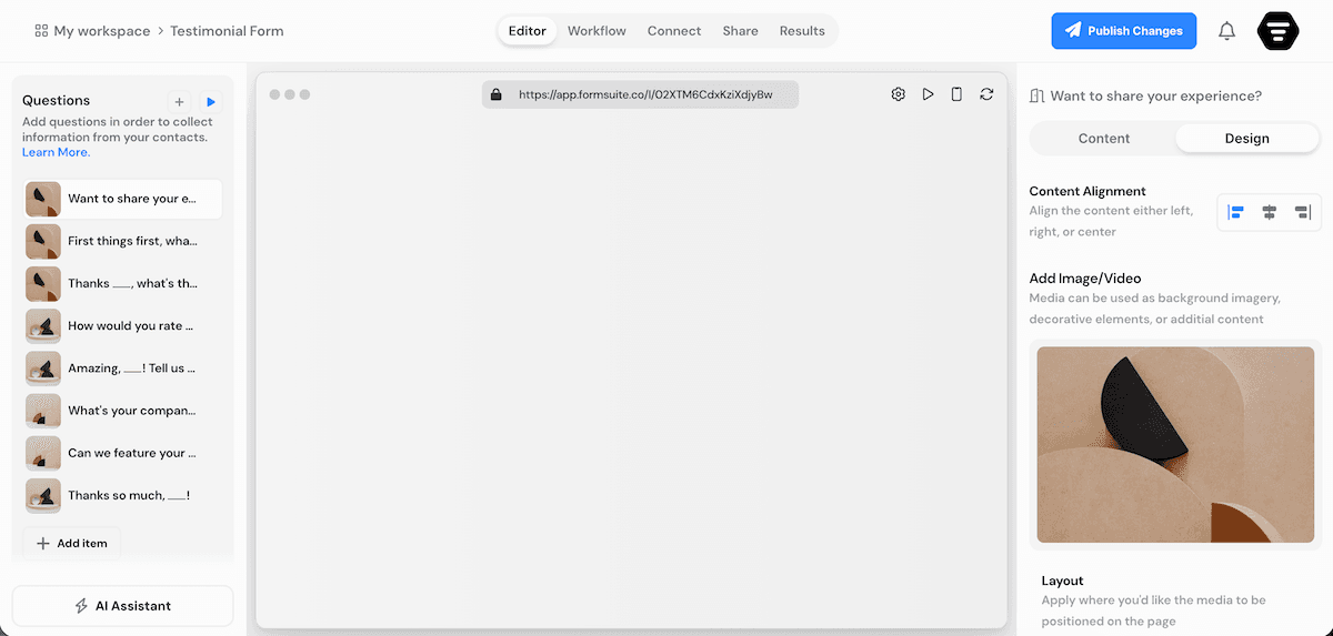 Editor Preview Design