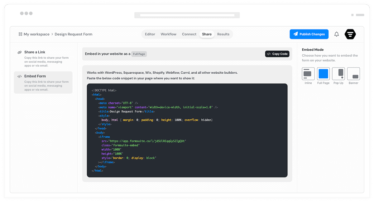 Embed Forms <span class='highlight'>Anywhere</span>