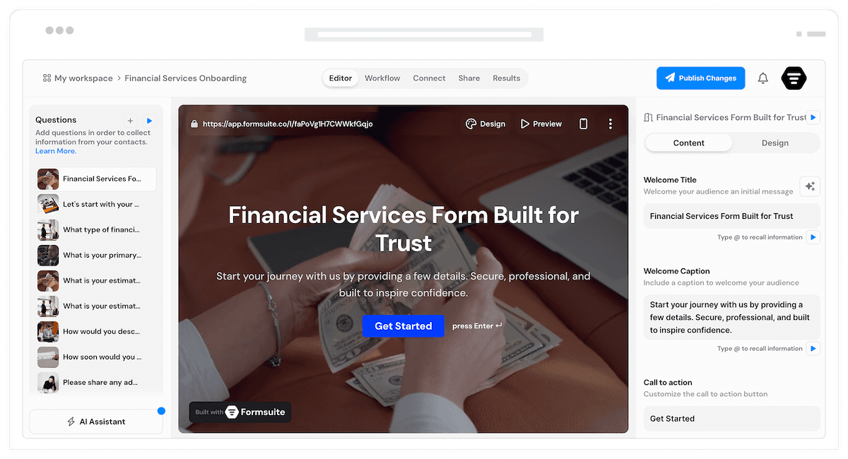 Financial Services Forms <span class='highlight'>Built for Trust</span>