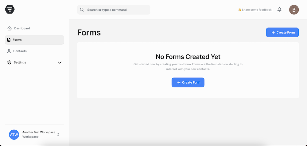 No forms Screenshot