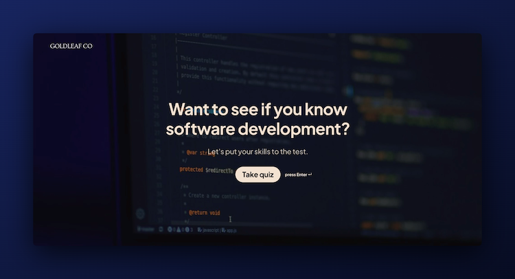 Software Development Quiz